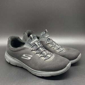 Women’s Skechers Summits Bkack Sneakers Sz 10